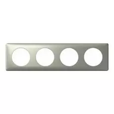 Рамка Legrand 68924 Celiane 4-ая (2+2+2+2 мод) (алюминий)
