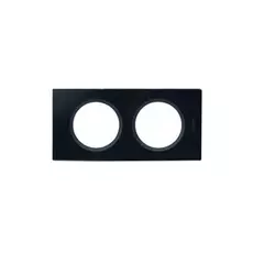 Рамка Legrand 69302 Celiane 2-ая (черное стекло)