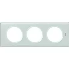 Рамка Legrand 69313 Celiane 3-ая (2+2+2 мод) (смальта белая)