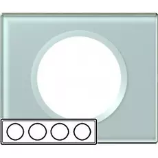 Рамка Legrand 69314 Celiane 4-ая (2+2+2+2 мод) (смальта белая)