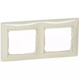 Рамка Legrand 695632 Valena CLASSIC - 2 поста, горизонтальная, слоновая кость
