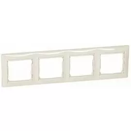 Рамка Legrand 695634 Valena CLASSIC - 4 поста, горизонтальная, слоновая кость