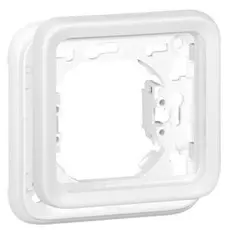 Рамка Legrand 70792 Plexo Arctic 1-ая с суппортом,внутреннего монтажа (белая)