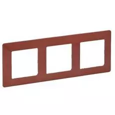 Рамка Legrand 754073 Valena LIFE - "Терракота", 3-постовая универсальная