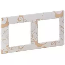 Рамка Legrand 754102 Valena LIFE, 2-ая, ампир белая
