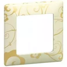 Рамка Legrand 754111 Valena LIFE, 1-ая, ампир бежевая