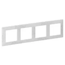 Рамка Legrand 754124 Valena LIFE, 4-ая, эл грей