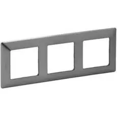Рамка Legrand 754153 Valena LIFE, 3-ая, сталь