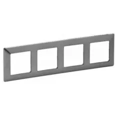 Рамка Legrand 754154 Valena LIFE, 4-ая, сталь