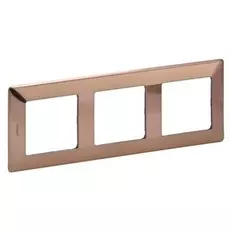 Рамка Legrand 754163 Valena LIFE, 3-ая, медь