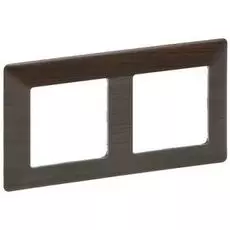 Рамка Legrand 754172 Valena LIFE - "Темное дерево", 2-постовая универсальная