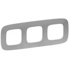 Рамка Legrand 754393 Valena ALLURE, 3-ая, алюминий