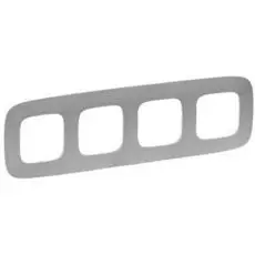 Рамка Legrand 754394 Valena ALLURE, 4-ая, алюминий