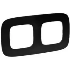 Рамка Legrand 754402 Valena ALLURE, 2-ая, матовая черная