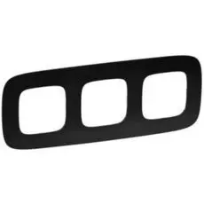 Рамка Legrand 754403 Valena ALLURE, 3-ая, матовая черная