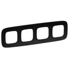 Рамка Legrand 754404 Valena ALLURE, 4-ая, матовая черная