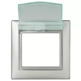 Рамка Legrand 770150 Valena CLASSIC - влагозащищённая IP 44, с крышкой, алюминий