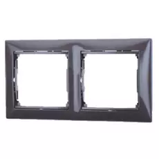 Рамка Legrand 770152 Valena 2 поста горизонтальная, IP20 (алюминий)