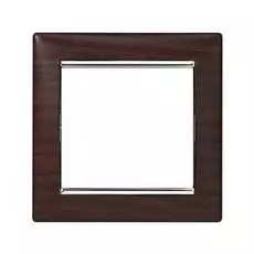 Рамка Legrand 770371 Valena CLASSIC - 1 пост, темное дерево/серебряный штрих
