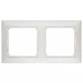 Рамка Legrand 770472 Valena CLASSIC - 2 поста, вертикальный и горизонтальный монтаж, жемчужный