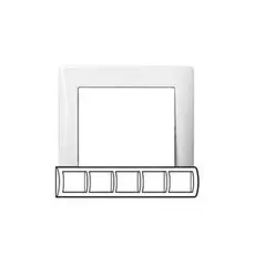 Рамка Legrand 771005 Galea Life 5 постов белая