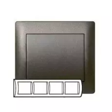 Рамка Legrand 771204 Galea Life 4-я, горизонтальная, бронза