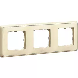 Рамка Legrand 773753 Cariva - 3 поста, горизонтальный/вертикальный монтаж, слоновая кость