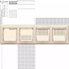 Рамка Legrand 774354 Valena 4 поста горизонтальная, IP20 (слоновая кость)