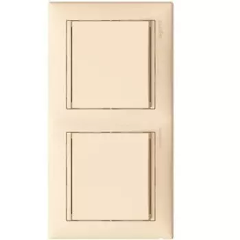 Рамка Legrand 774356 Valena 2 поста вертикальная, IP20 (слоновая кость)