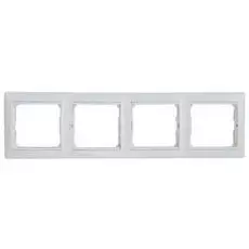 Рамка Legrand 774454 Valena 4 поста горизонтальная, IP20, (белая)