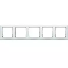 Рамка Legrand 774455 Valena 5 постов горизонтальная, IP20, (белая)