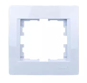 Рамка Lezard 707-0200-146 Karina 1-м горизонт. бел.
