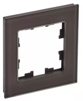 Рамка одинарная IEK BR-M12-G-K45 BRITE РУ-1-2-БрТБ Стекло Бронза