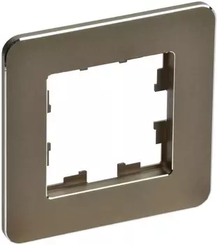 Рамка одинарная IEK BR-M12-M-01-K49 BRITE РУ-1-1-Бр Металл Латунь RE