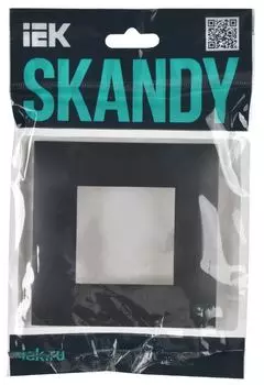 Рамка одинарная IEK SK-M12-K48 SKANDY SK-F01T титан