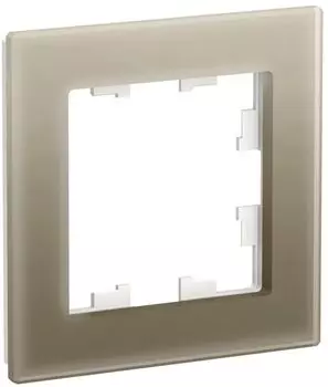 Рамка одинарная Systeme Electric ATN320501 AtlasDesign NATURE Органическое стекло шампань