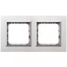 Рамка Ospel R-2RAC/35/38 двойная, алюминий