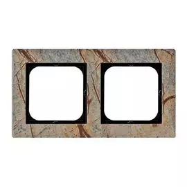 Рамка Ospel R-2RK/36 двойная, камень (forest)