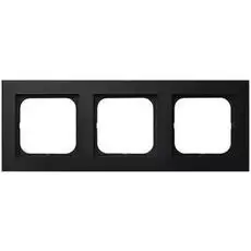 Рамка Ospel R-3R/33 тройная, черный металлик