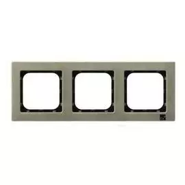 Рамка Ospel R-3RM/44 тройная, серебро