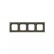 Рамка Ospel R-4R/40 четверная, шоколадный металлик