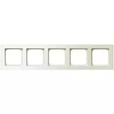 Рамка Ospel R-5R/27 пятерная, экрю