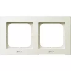 Рамка Ospel RH-2R/27 для выключателей IP-44, двойная, экрю
