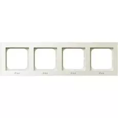 Рамка Ospel RH-4R/27 для выключателей IP-44, четверная, экрю
