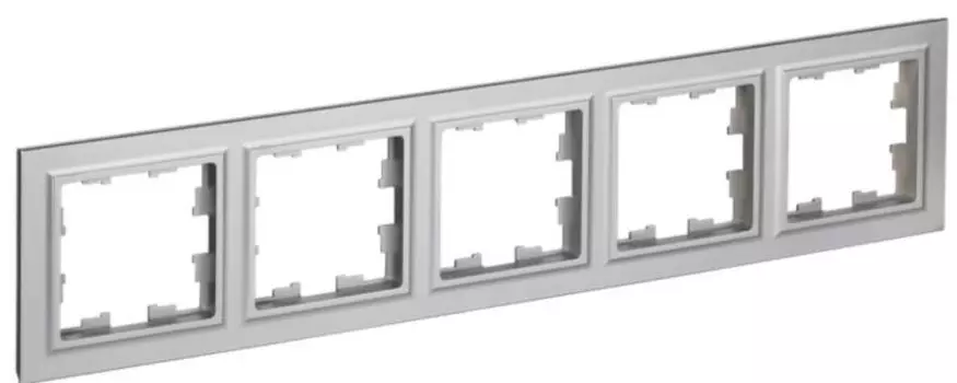 Рамка пятерная IEK BR-M52-K47 BRITE РУ-5-БрА Алюминевый