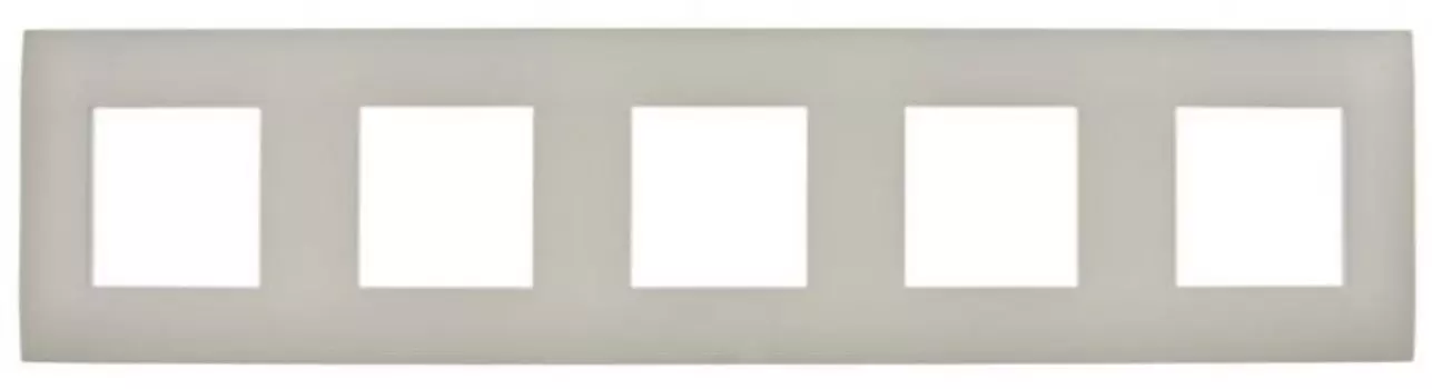 Рамка пятерная IEK SK-M52-K10 SKANDY SK-F05B Бежевый