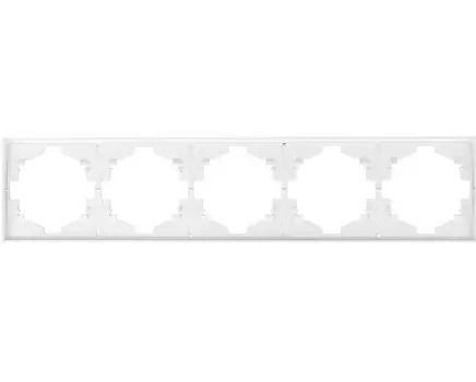 Рамка пятерная KRANZ KR-78-0755-4 MIELE STRONG жемчуг
