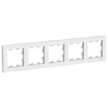 Рамка пятерная Systeme Electric ATN001305 AtlasDesign универсальная, Лотос