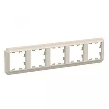 Рамка пятерная Systeme Electric ATN100205 AtlasDesign ANTIQUE универсальная, Бежевый
