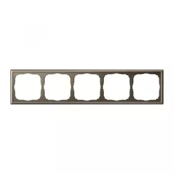 Рамка пятерная Systeme Electric GAL000605 ArtGallery универсальная, Мокко